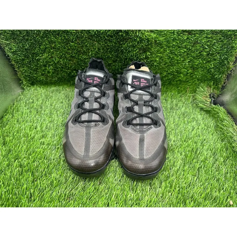 Nike Air VaporMax 2019 AJ2616-003 Athletic Sneaker Boys 6 Black Woven Running